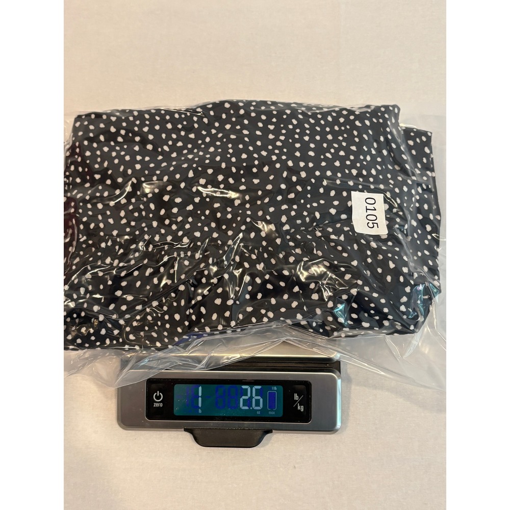 Saint + Sofia Greenwich Maxi Dress Black White Spot Tencel Tiered Sleeveless 6 - Picture 11 of 11